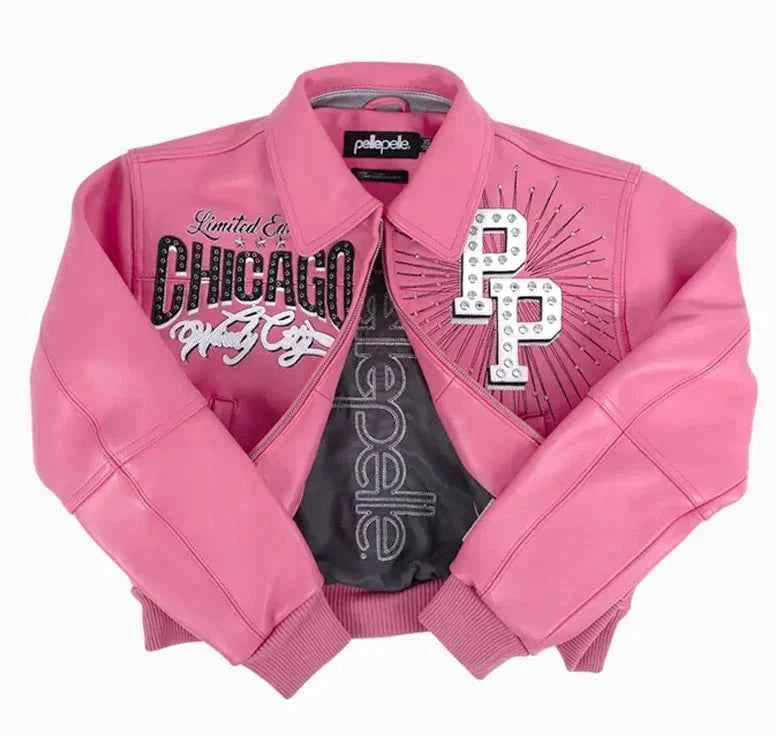 Women Pelle Pelle X TB Windy City MB Pink Jacket