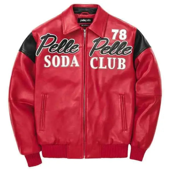Pelle Pelle Red Soda Club Plush Jacket | Pelle Pelle Store
