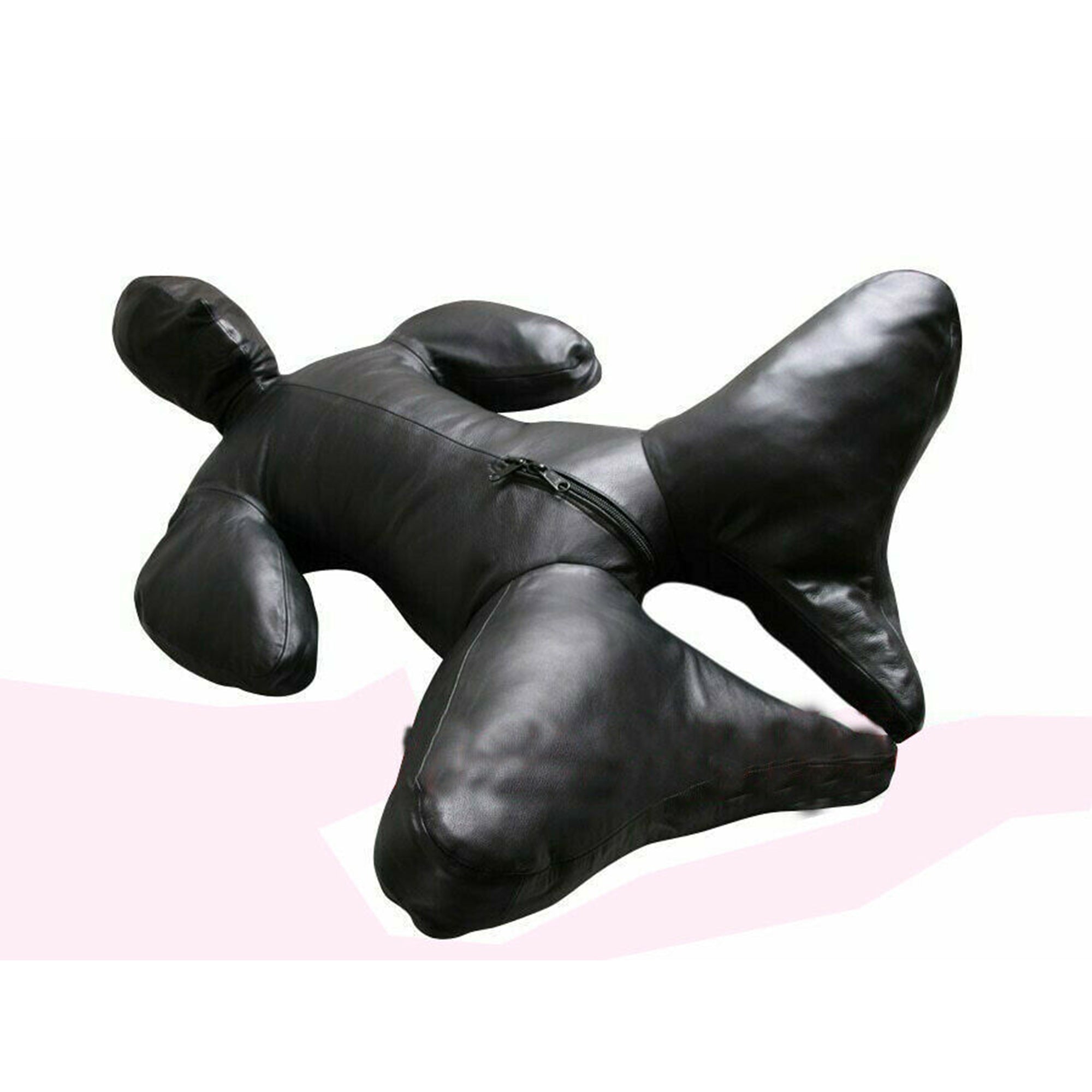 Leather Sleep Sack Bondage bag Body Suit Bag Arm Binder & suffocating Hood BDSM S leather taboo