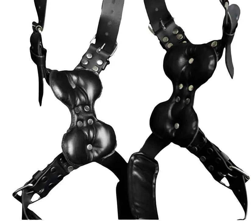 Genuine Leather Hanging Love Sling for Couples – Adjustable Support Swing