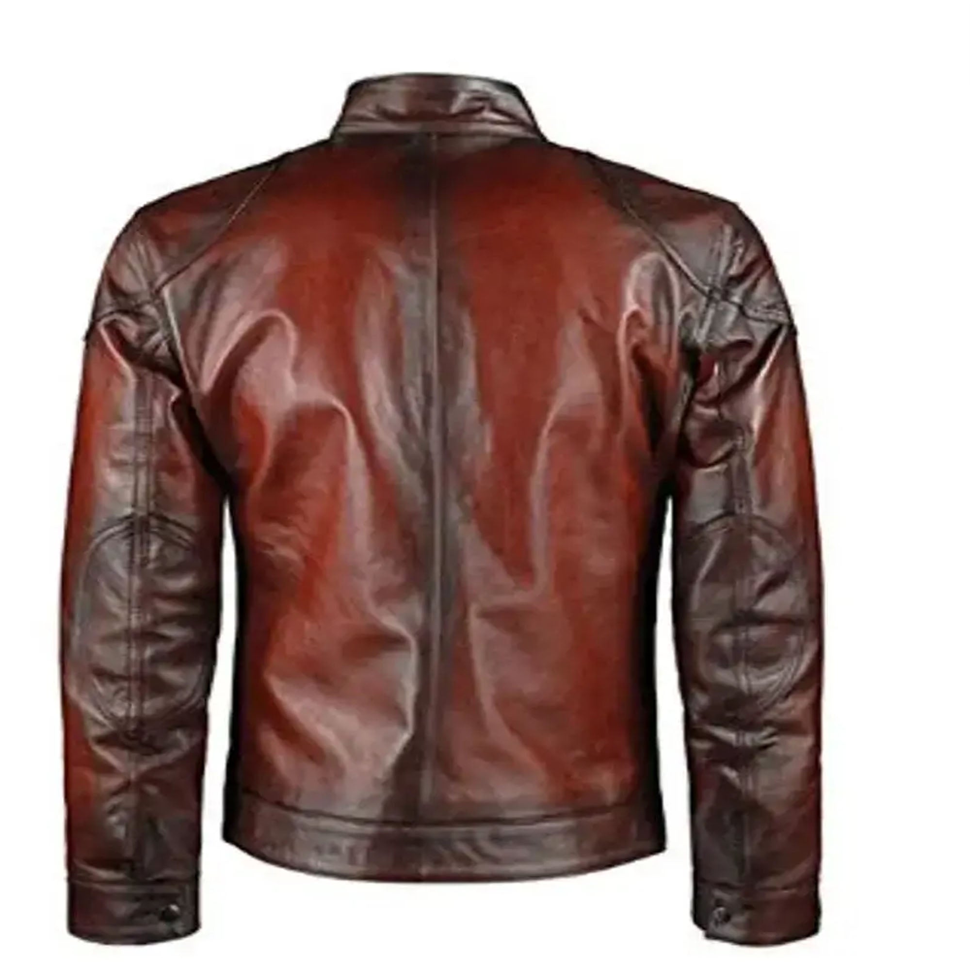 distressed leather texture zipper stitching detail