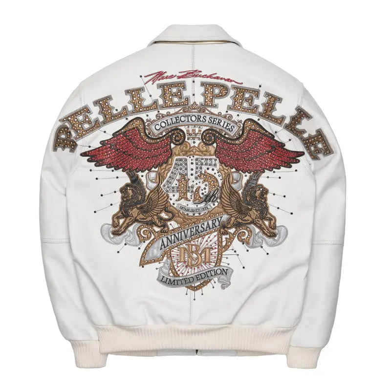 Pelle Pelle 45th Anniversary MB White Genuine Leather Jacket