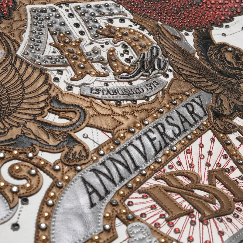Pelle Pelle 45th Anniversary MB White Genuine Leather Jacket