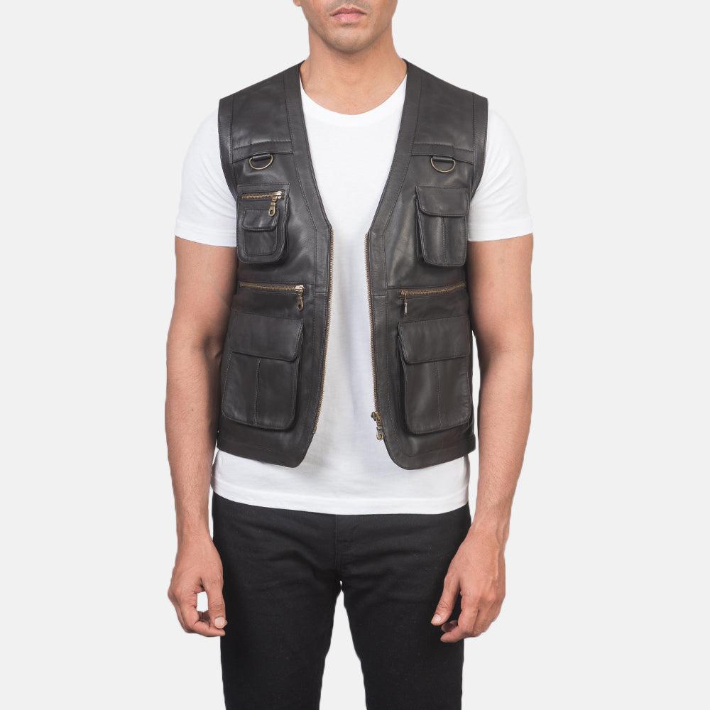Men's Real Sheepskin Heavy Duty Handmade Shearling Waistcoat