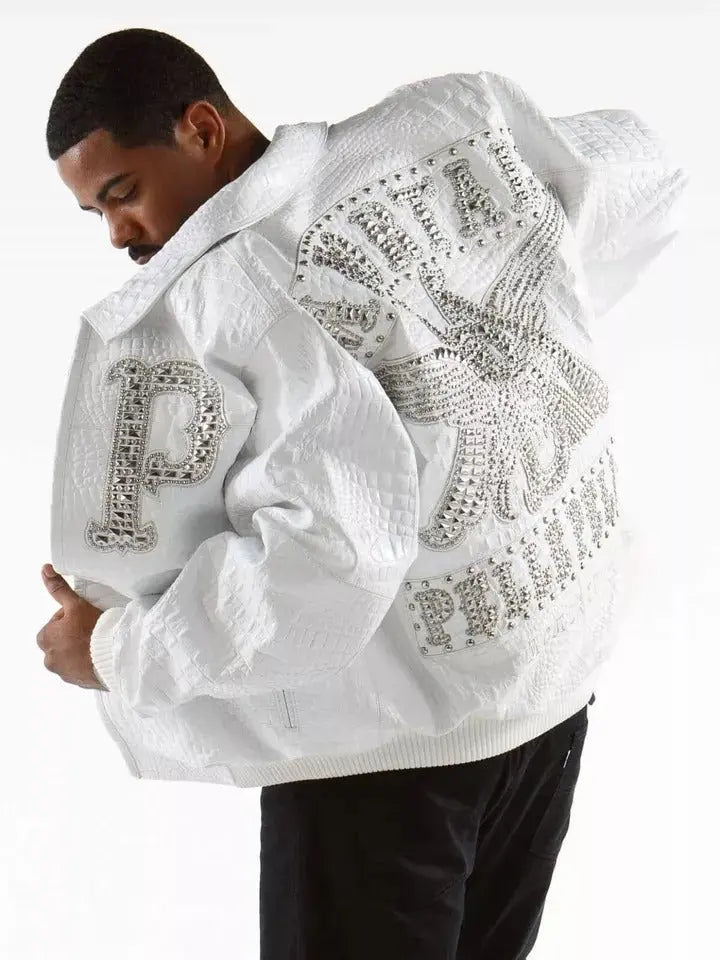 Pelle Pelle Calf Leather White Leather Jacket - Leather taboo