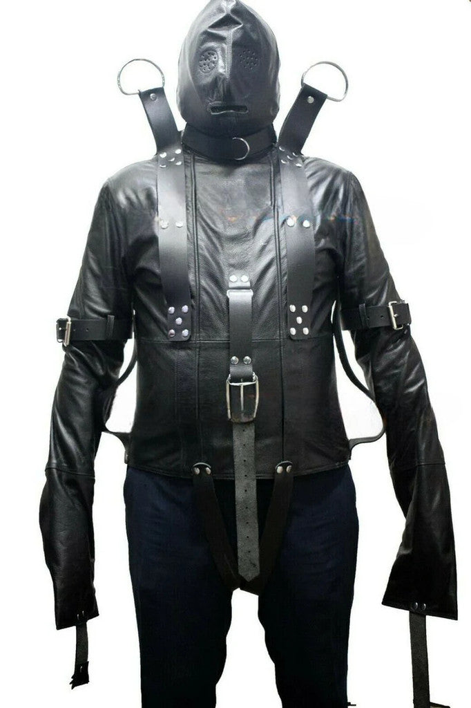 Premium Genuine Leather Heavy Duty BDSM Suspension Straitjacket