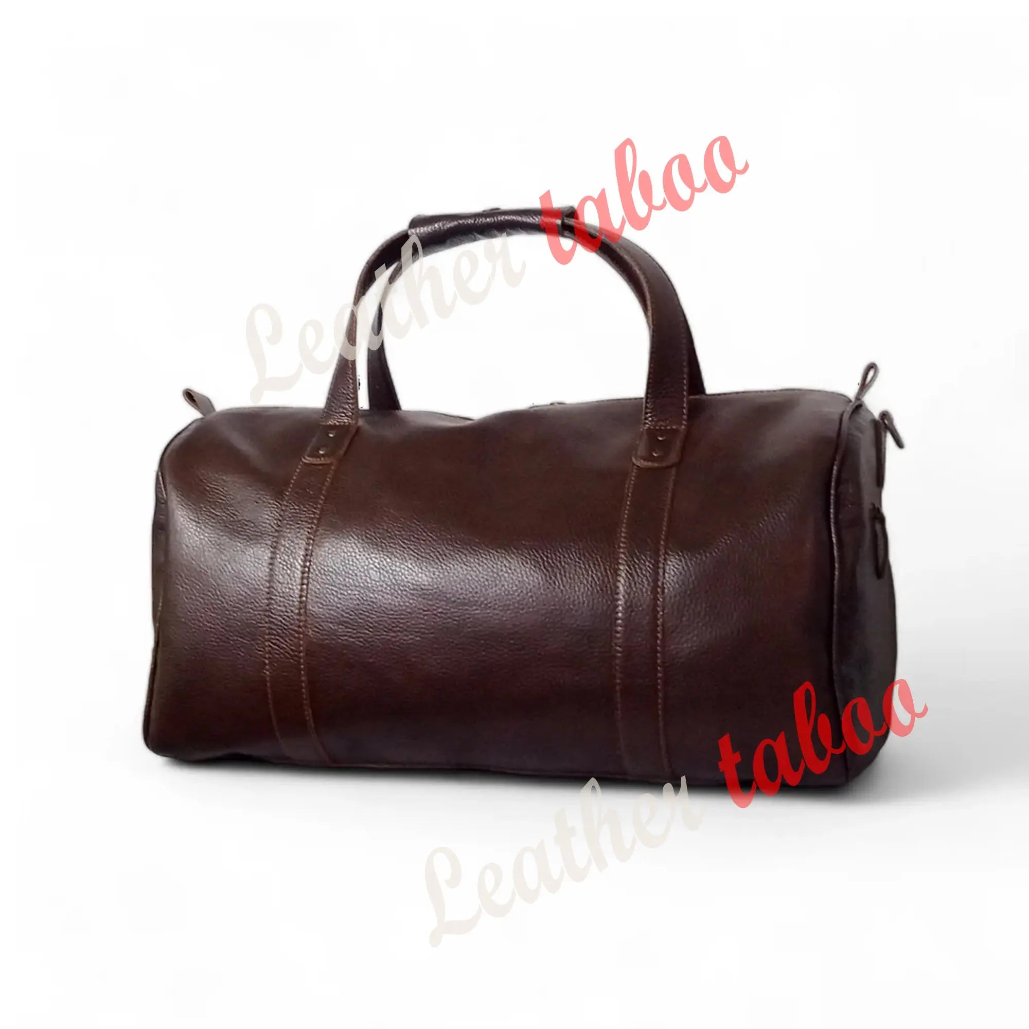 Pebble Grain Leather Weekender Bag - Leather taboo