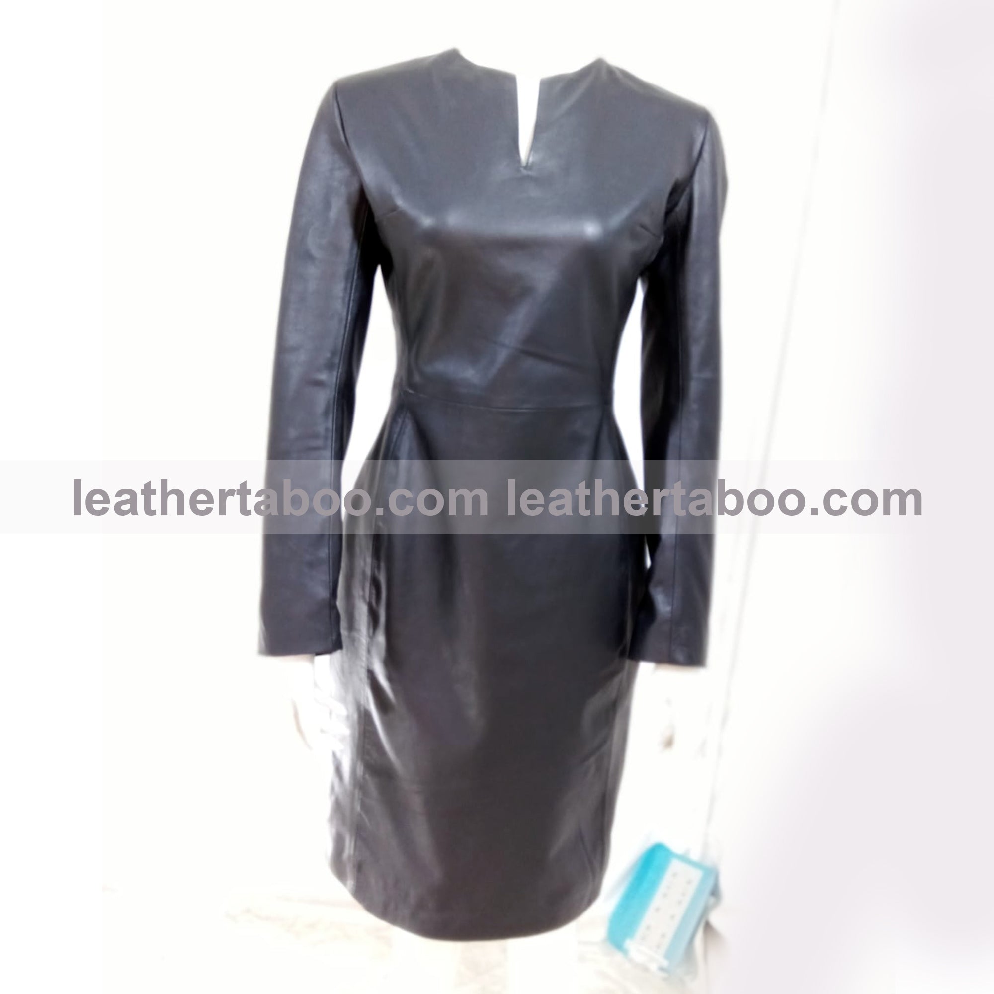 Real leather Stylish Dress women leather jumpsuit dress Slim Fit gift for her - Leather taboo