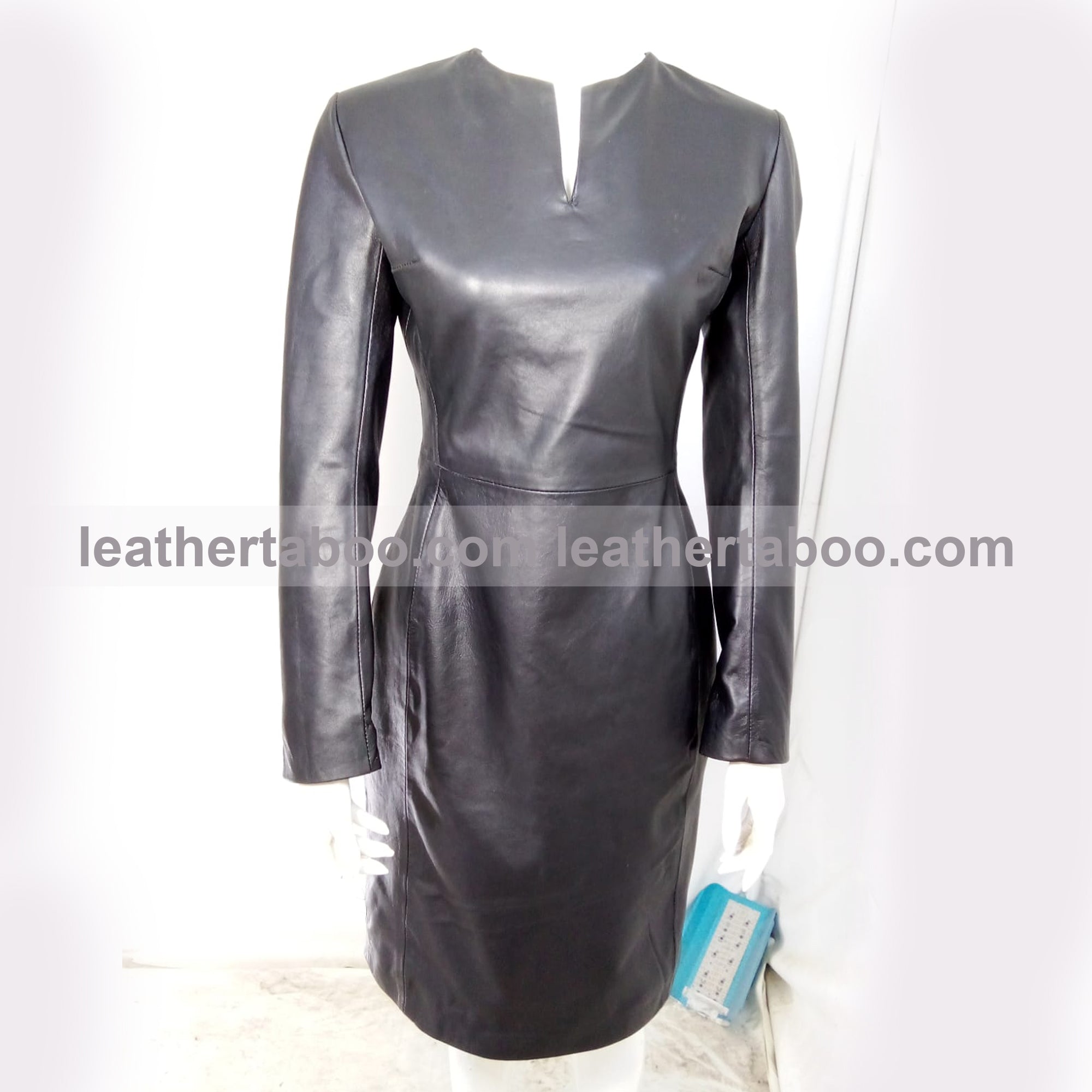 Real leather Stylish Dress women leather jumpsuit dress Slim Fit gift for her - Leather taboo