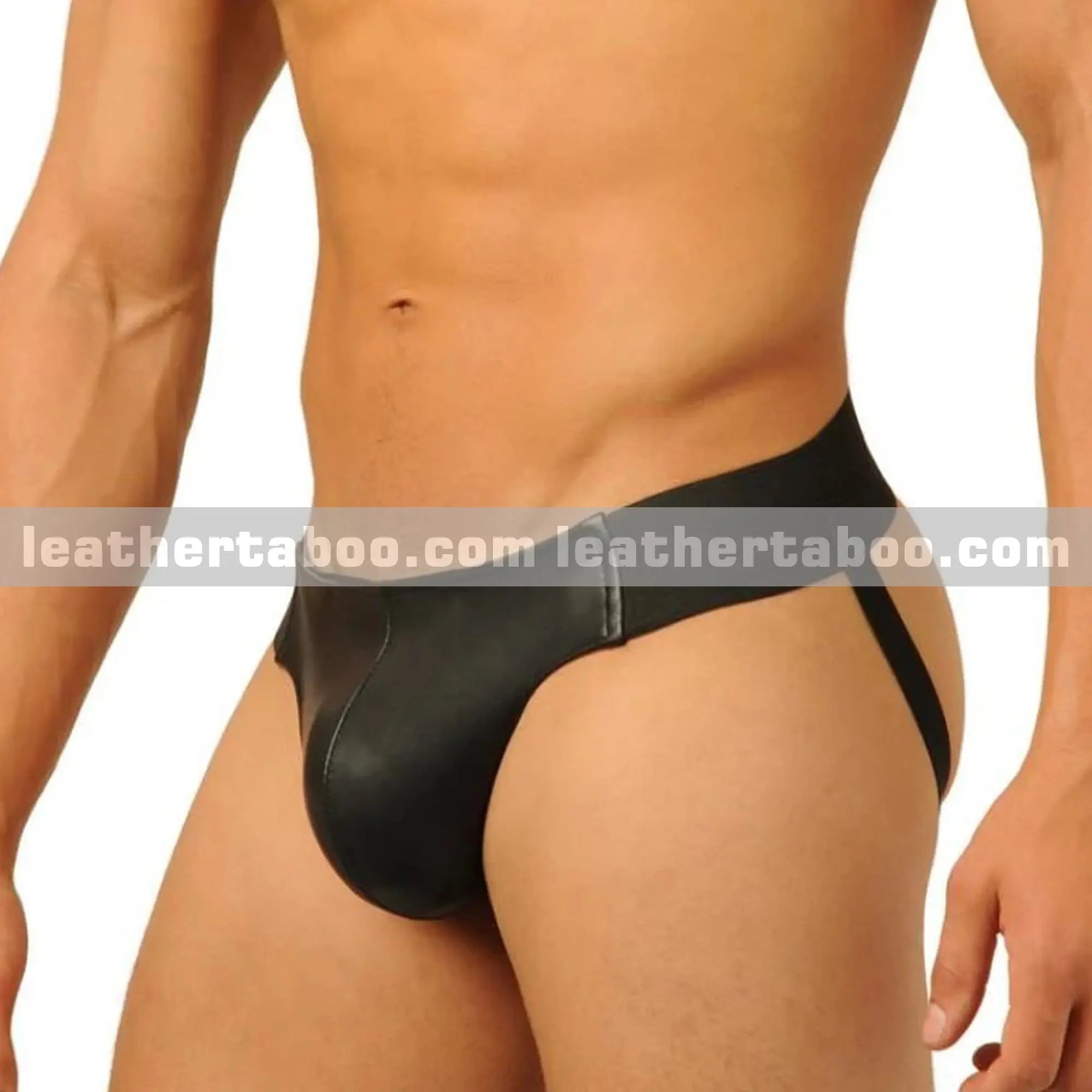 Menโs Premium Genuine Leather Jockstrap โ Erotic & Supportive Underwear - Leather taboo