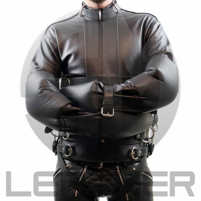 Original Cowhide Leather Bondage Straitjacket