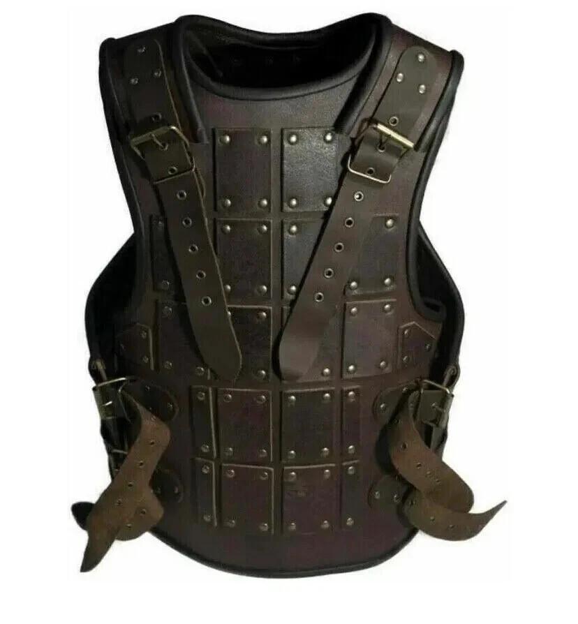 Medieval Premium Genuine Leather Armor Mercenary Brigandine Knight Viking Renaissance LARP SCA Costume..