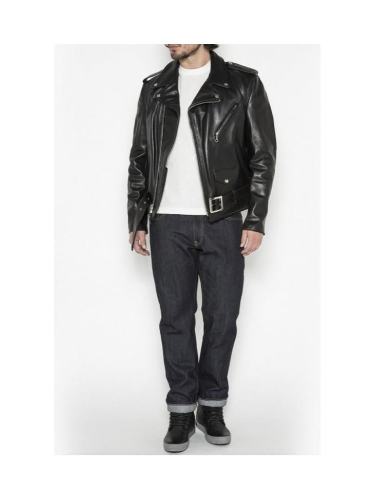 Genuine Cowhide Leather Brando Motorcycle Jacket - Marlon Biker Jacket