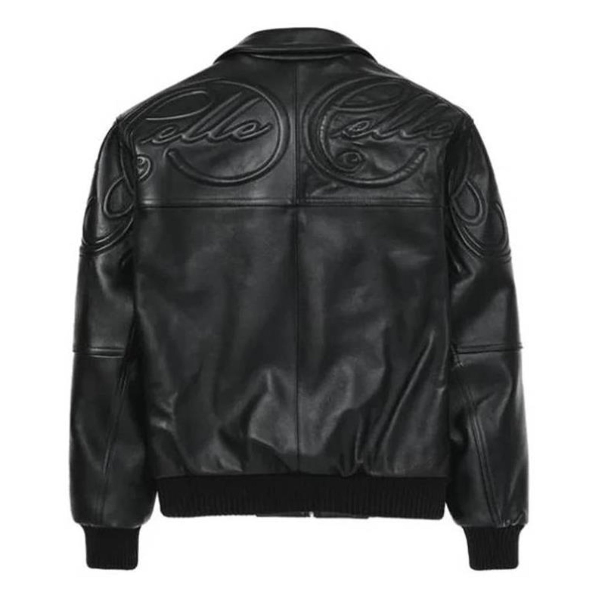 Premium Pelle Pelle Black Cowhide Leather Jacket for Men – Classic Bomber Style