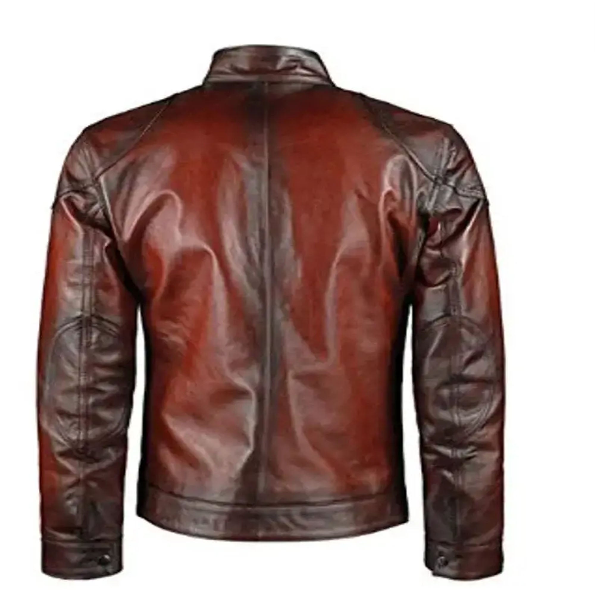 Men's Cafe Racer Distressed Jacket