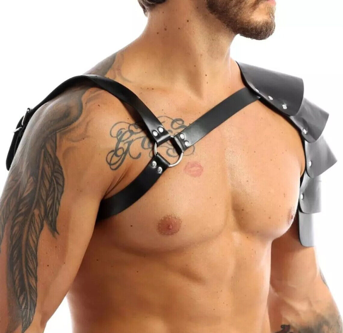 Black Leath Men’s Chest Harness |Leather Harness Body Chest Men Harness