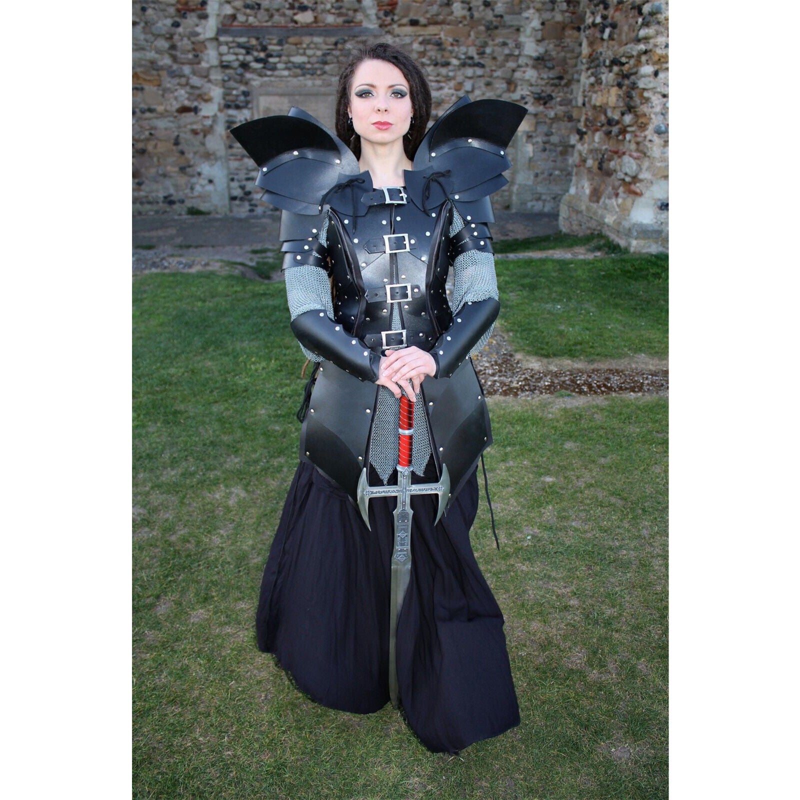 Real leather Elf Warrior Armour medieval theatrical celtic LARP SCA armor viking