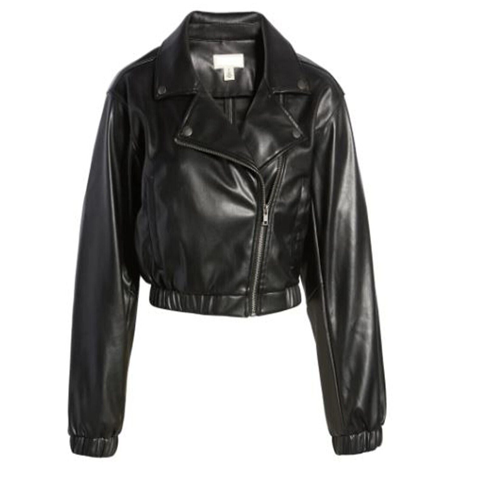 100% Real Leather Jacket Motorcycle Casual Outdoor Slim Fit Biker Crop Jacket