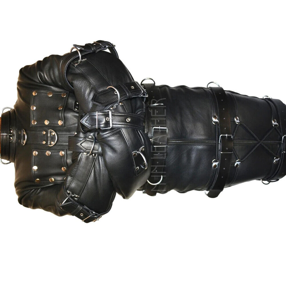 Cow leather Sleep Sack Bondage Body Bag Bdsm Mummy Seductive Restricted Bondage 