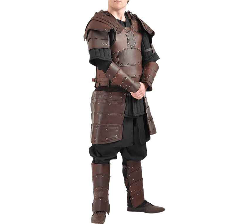 Real leather Game of Thrones Jon Snow replica Armour theatrical Leather Brigandi