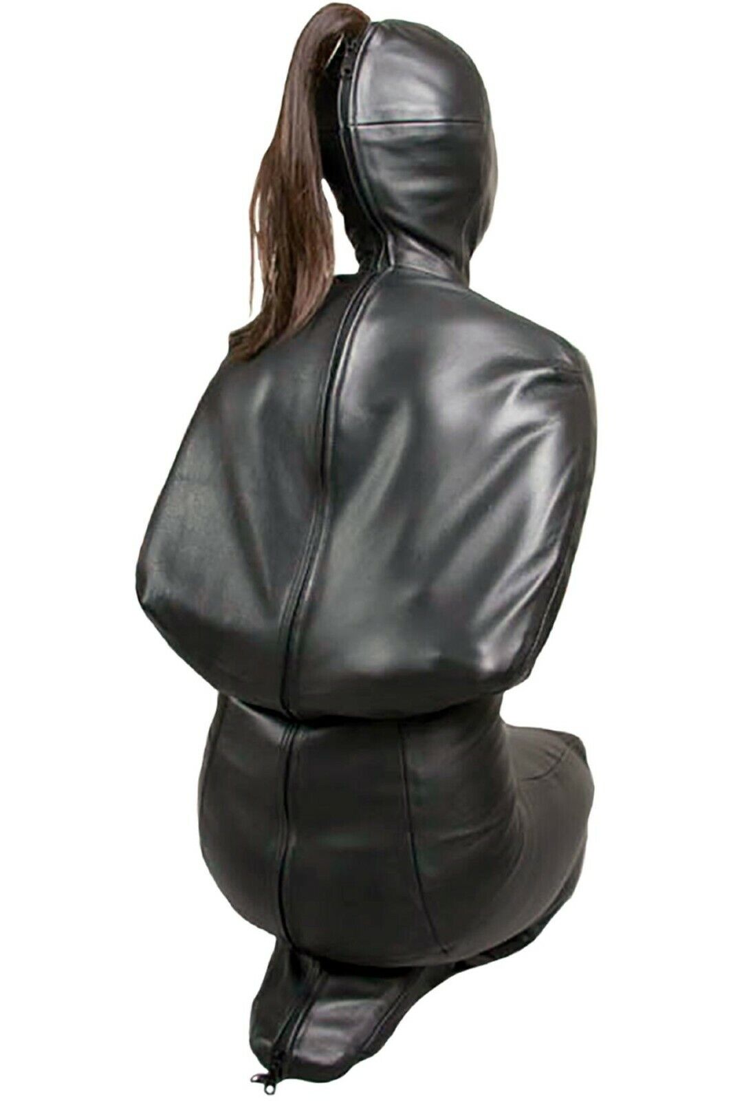 Leather Bondage BDSM Bodysuit Leather Sleep Sack Cosplay costume sensory bondage