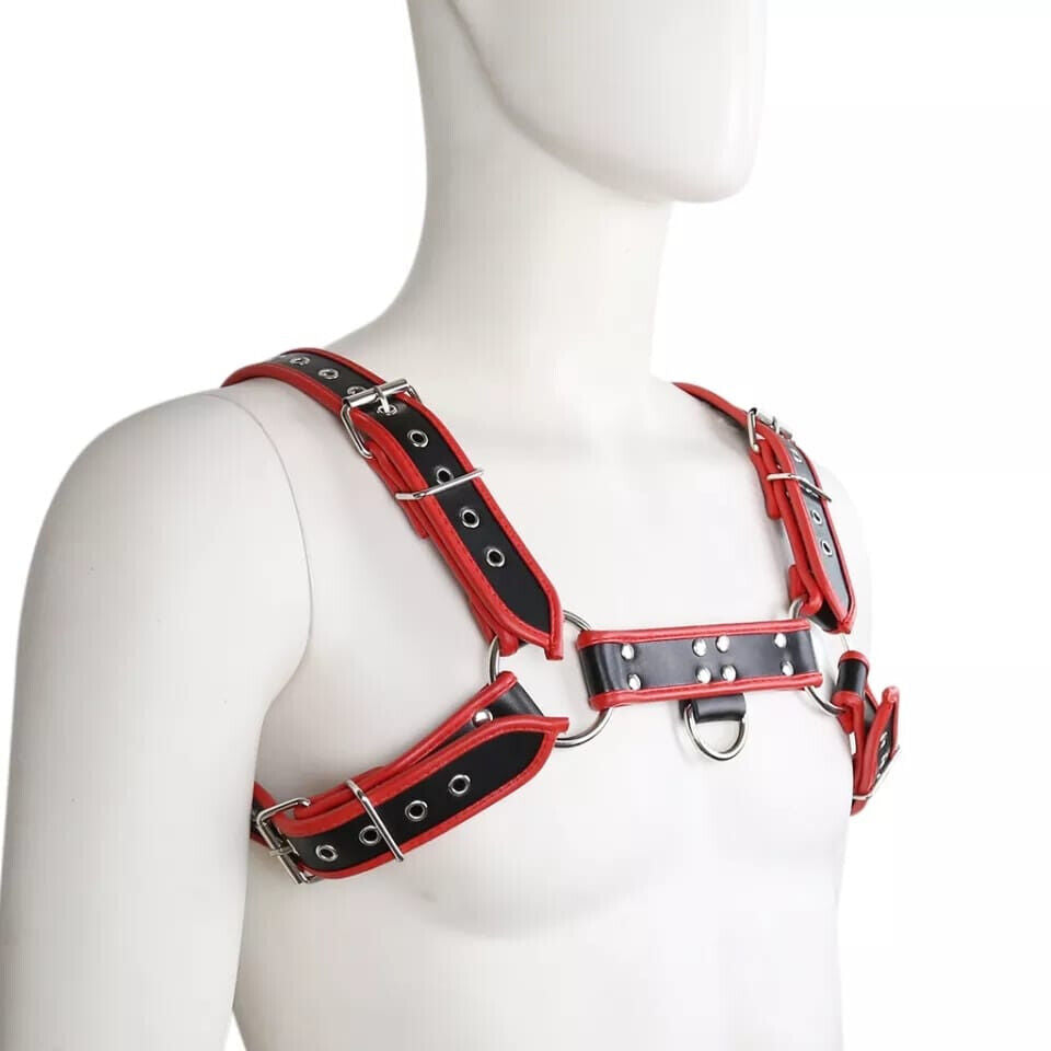 Black Leath Men’s Chest Harness |Leather Harness |Cosplay Harness |Sexy Gift for