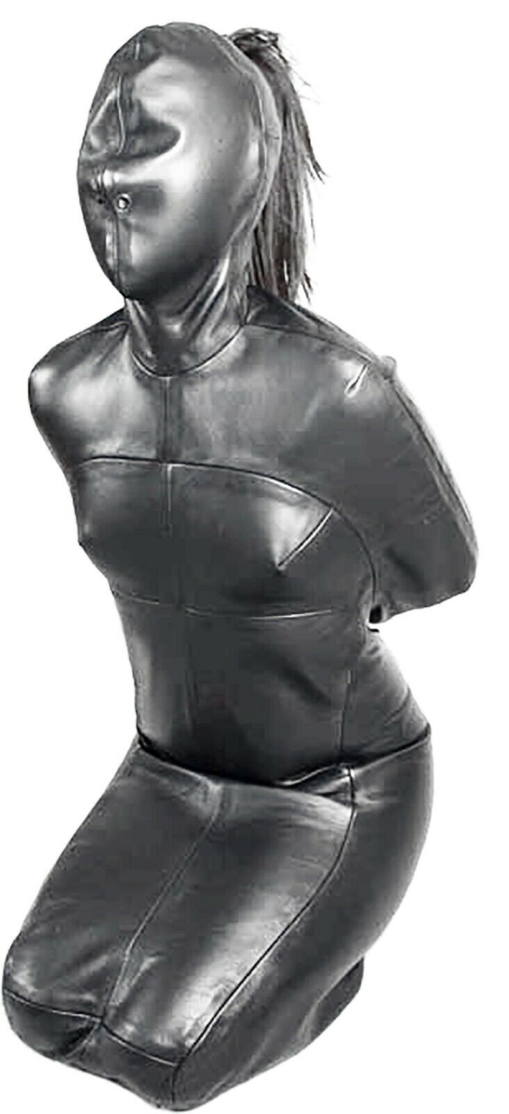 Leather Bondage BDSM Bodysuit Leather Sleep Sack Cosplay costume sensory bondage