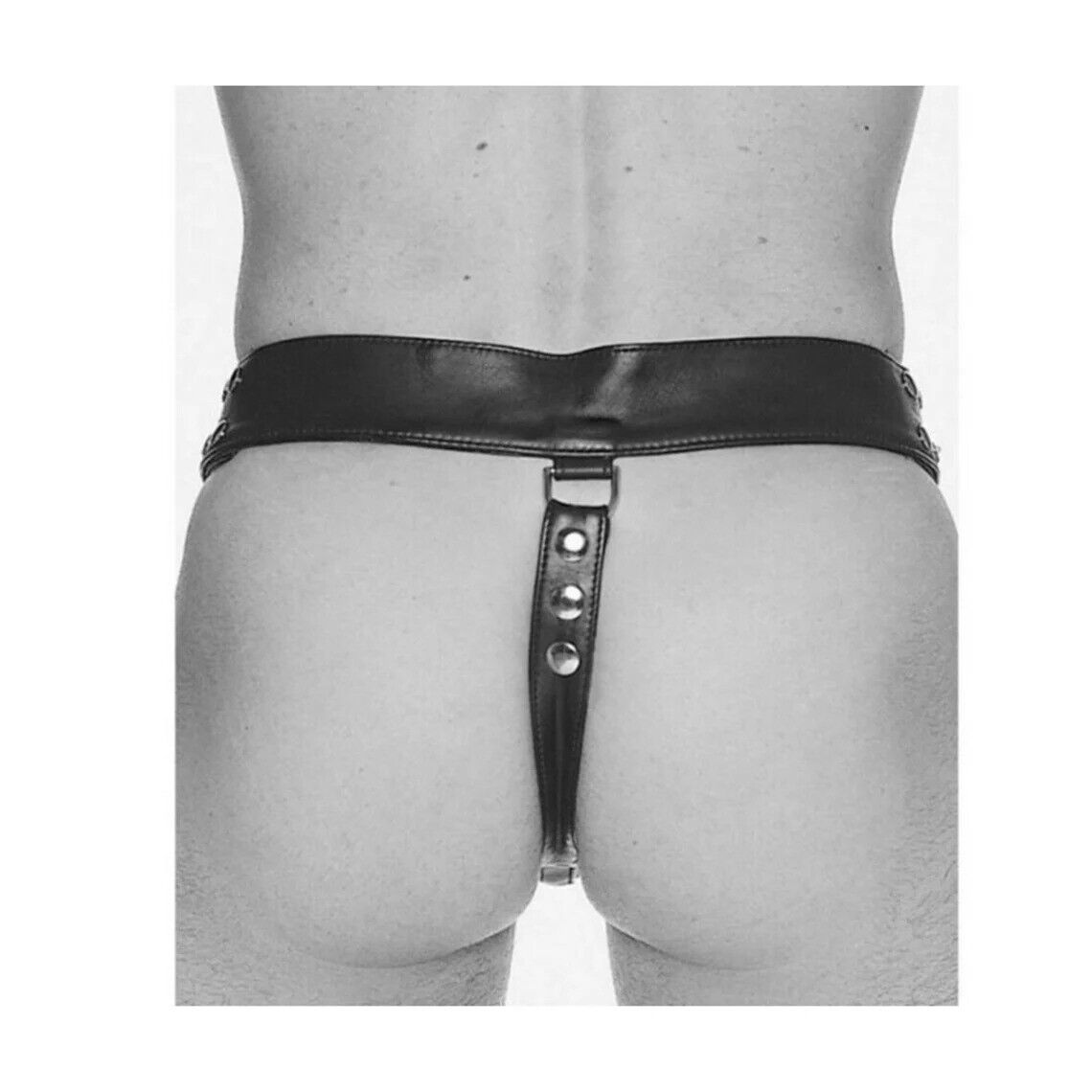 New Genuine Leather Handmade THONG adjustable buckle Mens Fetish roleplay gay Un