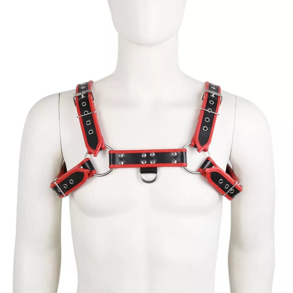 Black Leath Men’s Chest Harness |Leather Harness |Cosplay Harness |Sexy Gift for