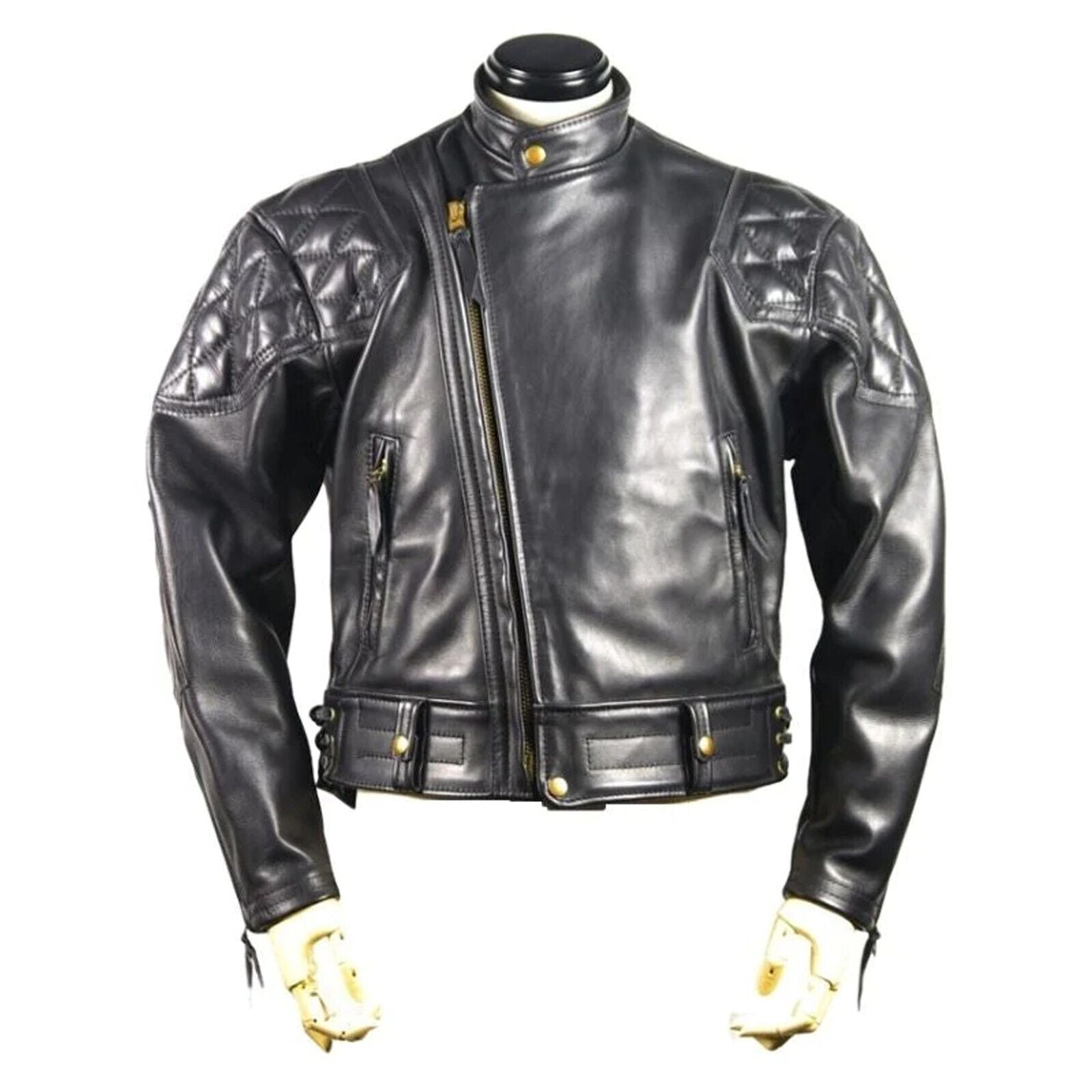 A cowhide leather padded jacket is a jacket made from the hide of a cow