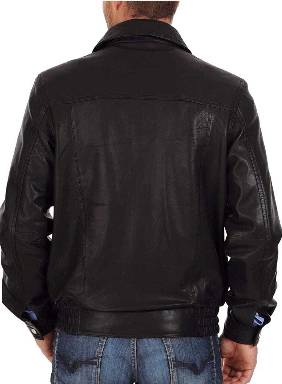 Men leather jacket Genuine leather jacke, Men blazer, Leather jackemen , Gifts f