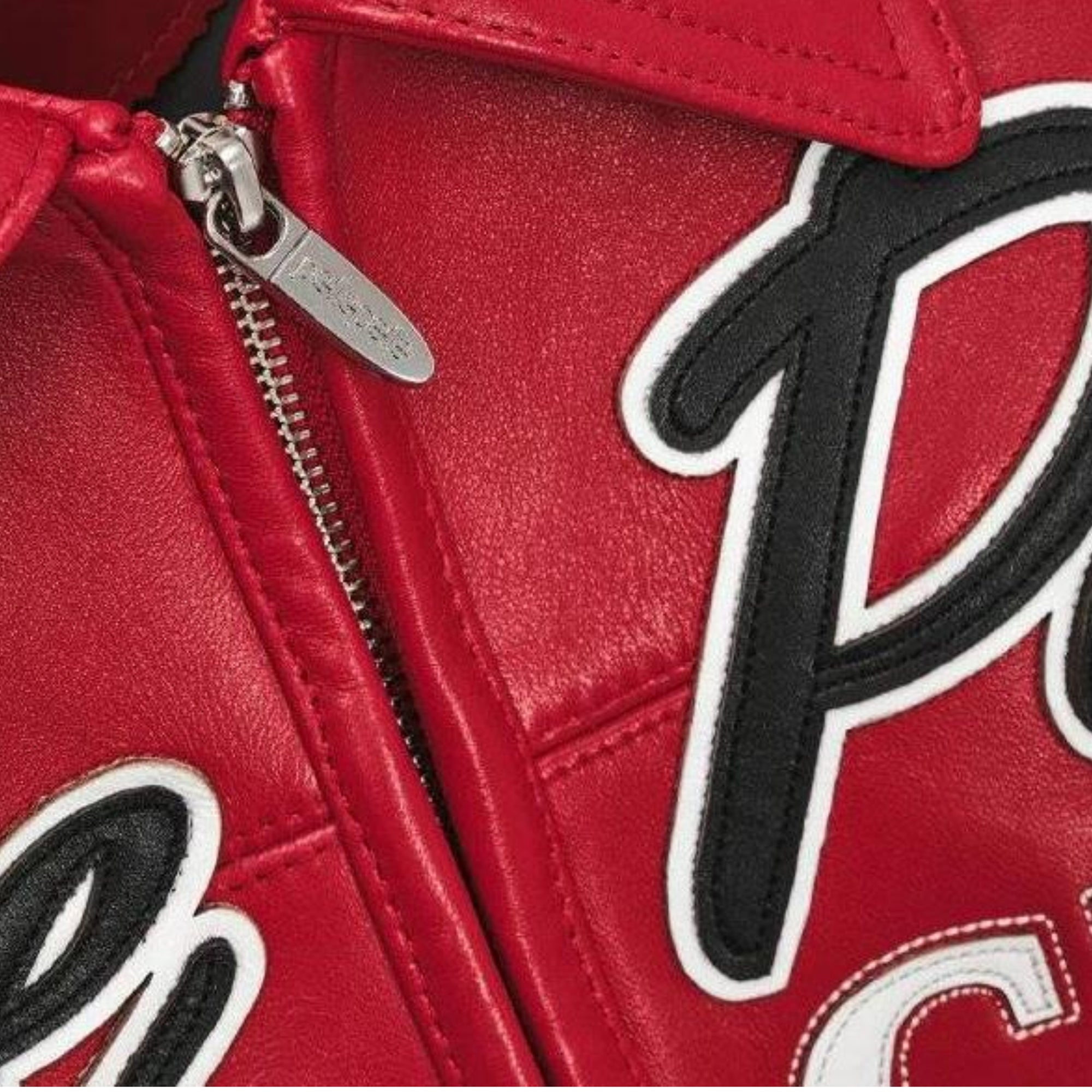 Premium Red Pelle Pelle Soda Club Cowhide Leather Jacket for Men | Iconic 78 Bomber Design with Black Shoulder Detailing