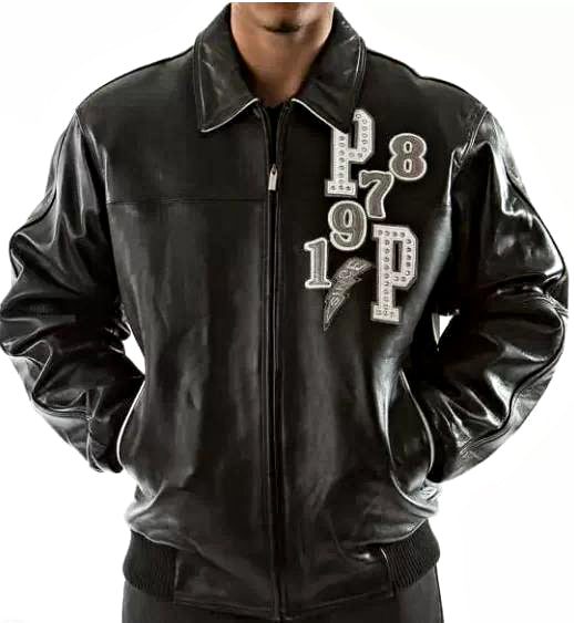 Premium Cowhide Leather Pelle Pelle Black Tiger Jacket for Men leathertaboo.com