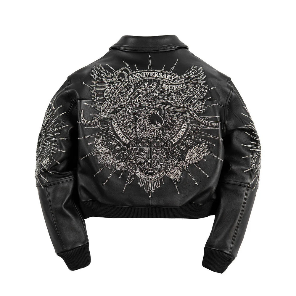 PELLE PELLE 48TH ANNIVERSARY WOMENS CROP JACKET leathertaboo.com