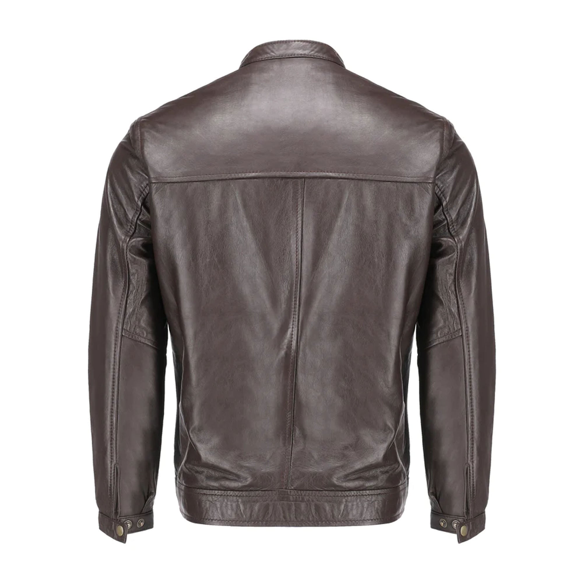 Brown Men's Pure Sheep Leather Jacket