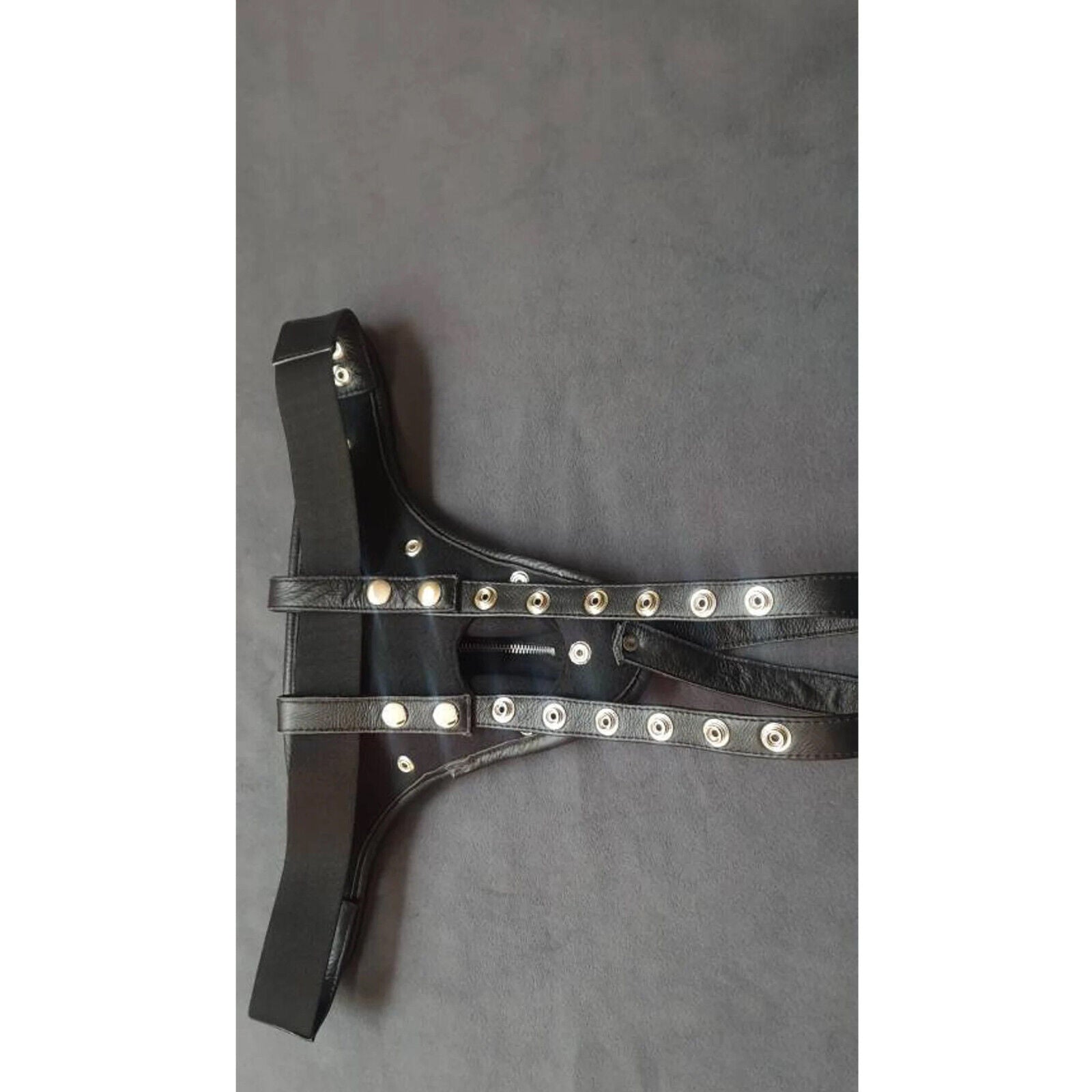 Black leather thong underwear men stylish fashion design