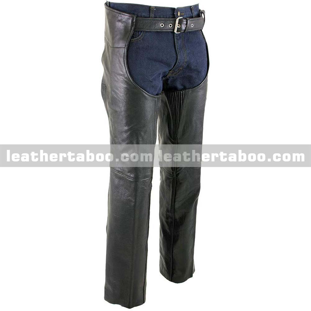 Premium Leather Chaps | Classic Motorcycle Riding Gear | Stylish Western & Biker Leather Chaps - Leather taboo
