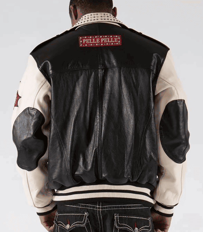 Mens Pelle Pelle Black 1978 Biker Leather Jacket leathertaboo.com