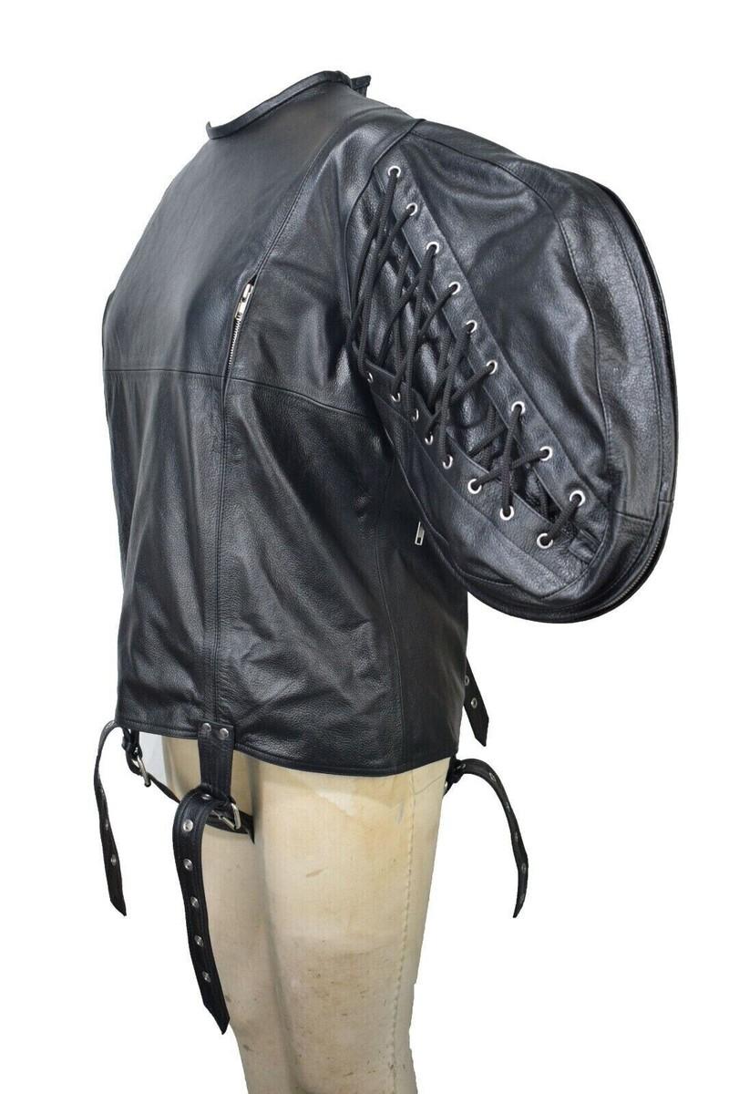 Real Heavy Cowhide Leather Adjustable Straight jacket