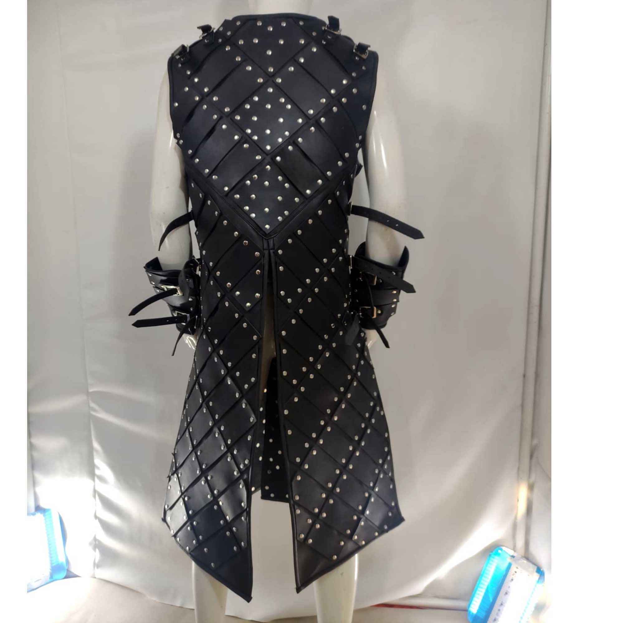 Genuine leather warrior armor handcrafted by Leather Taboo