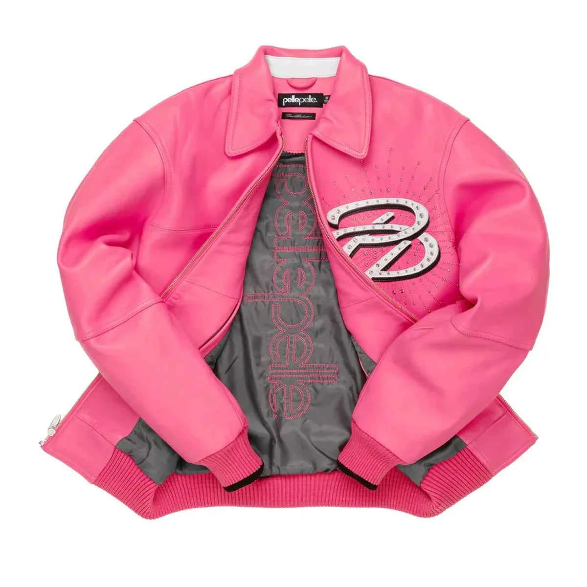 Pelle Pelle Greatest Of All Time Marc Buchanan 1978 Pink Leather Jacket