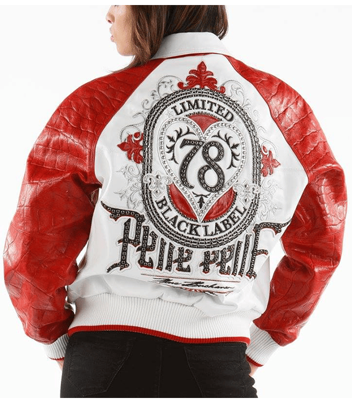 Limited 78 Pelle Pelle Marc Buchanan White and Red Jacket