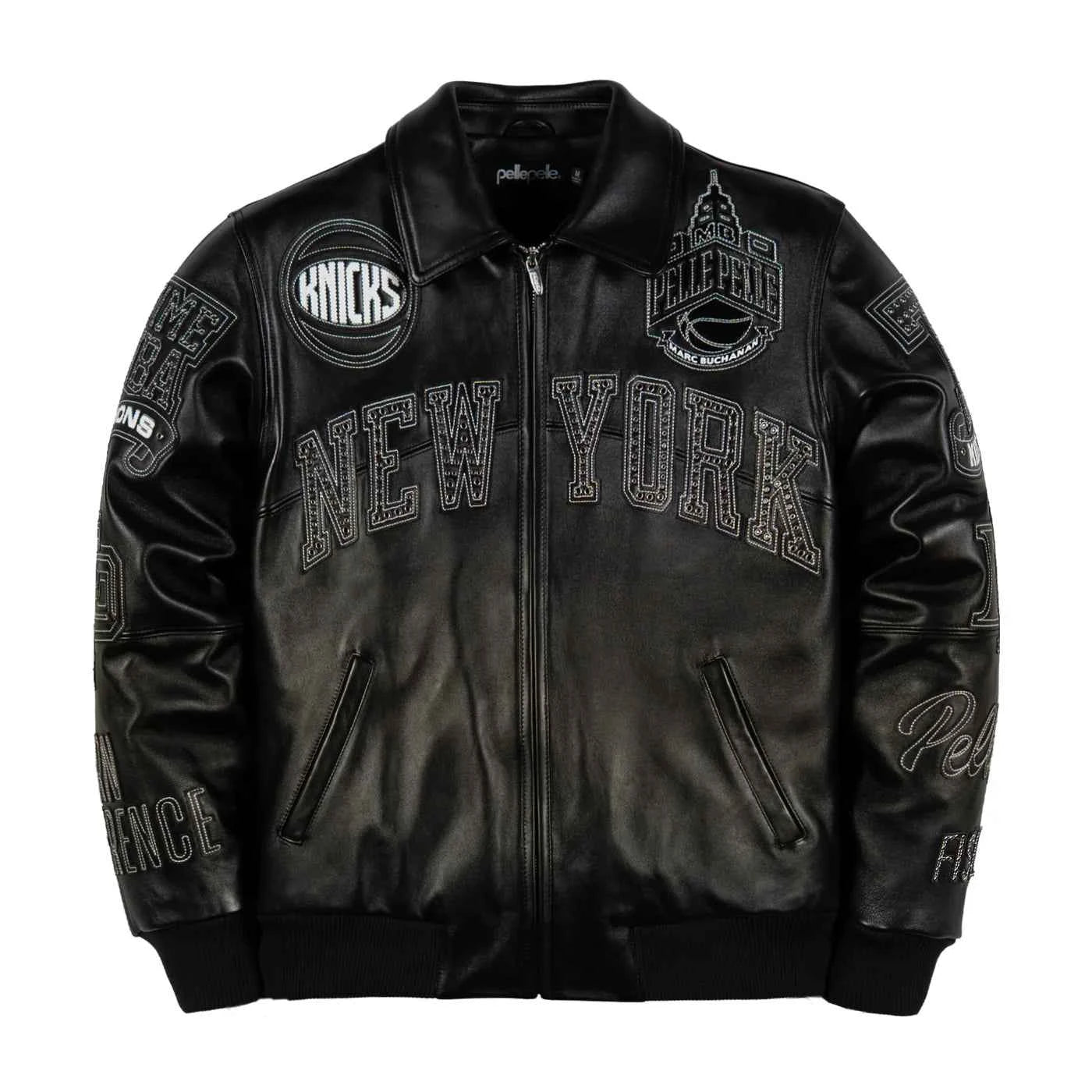 Pelle Pelle x FISLL for the city of knicks jacket