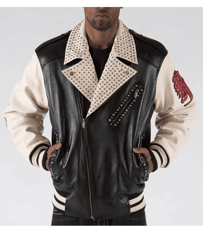 Mens Pelle Pelle Black 1978 Biker Leather Jacket leathertaboo.com