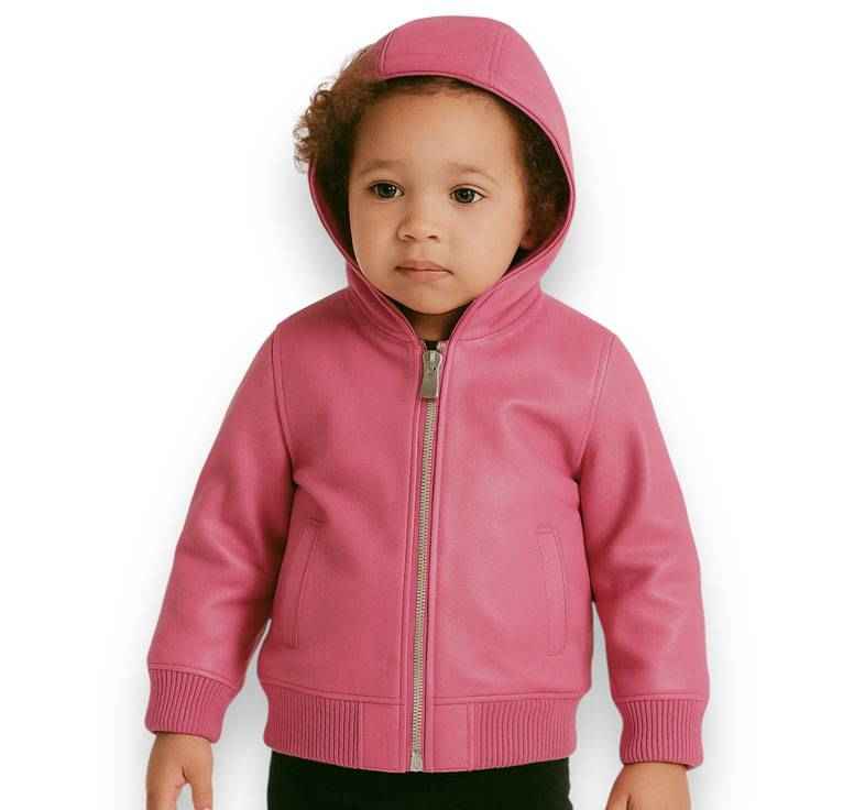Pelle Pelle Kids Pink Leather Jacke (Copy)