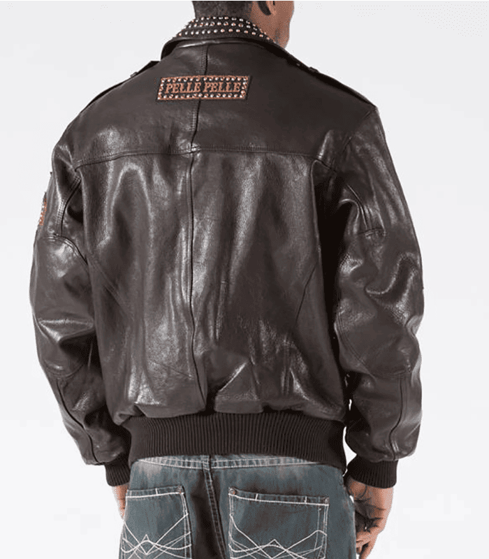 Mens Pelle Pelle Dark Brown 1978 Biker Leather Jacket (Copy) leathertaboo.com