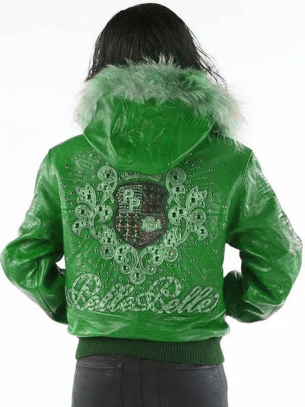 Pelle Pelle Women’s Original Green Premium Cowhide Leather Jacket leathertaboo.com