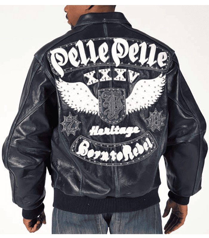 Pelle Pelle XXV Heritage Born to Rebel Navy Blue Jacket