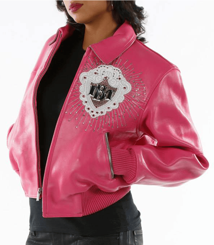 Pelle Pelle Platinum and Diamonds 1978 Women Pink Leather Jacket