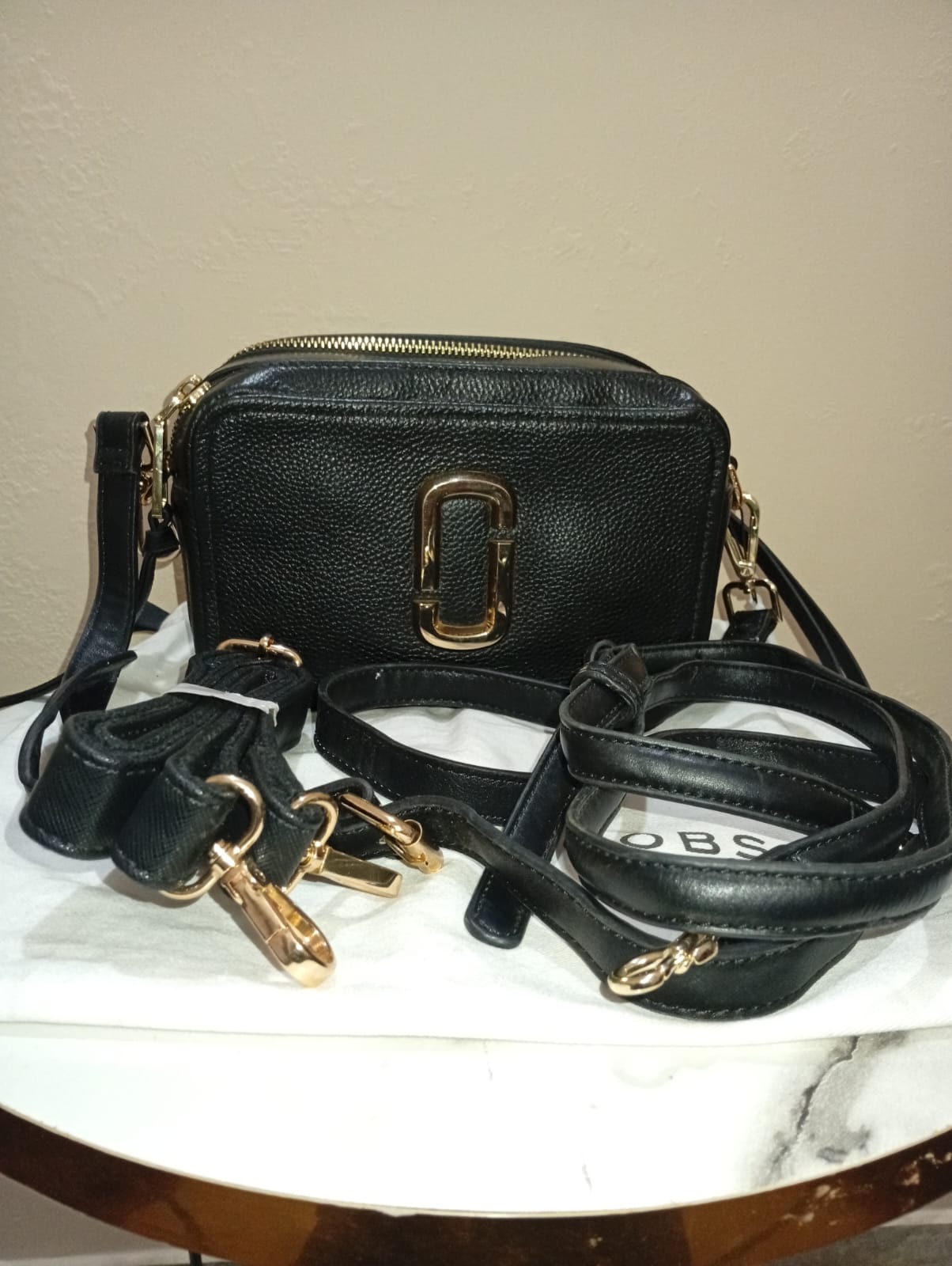 MARC JACOBS Marc Jacobs Snapshot bag in saffiano leather leather taboo